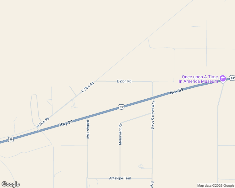 map of restaurants, bars, coffee shops, grocery stores, and more near 6178 East Zion Road in Kanab