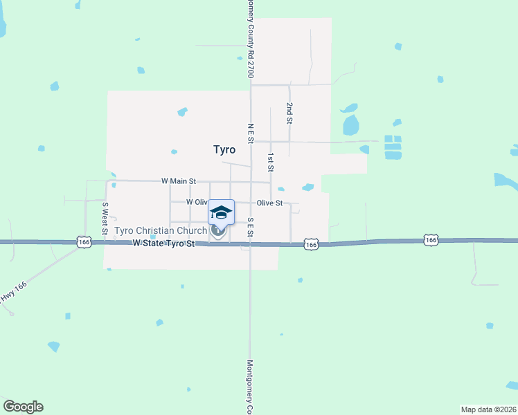 map of restaurants, bars, coffee shops, grocery stores, and more near 200-302 Olive Street in Caney