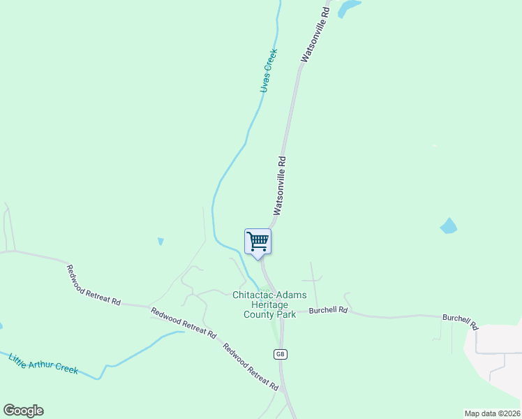 map of restaurants, bars, coffee shops, grocery stores, and more near 10555 Watsonville Road in Gilroy