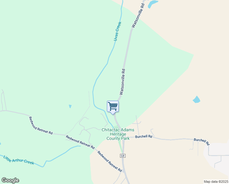 map of restaurants, bars, coffee shops, grocery stores, and more near 10555 Watsonville Road in Gilroy