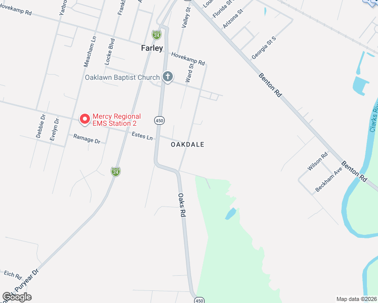 map of restaurants, bars, coffee shops, grocery stores, and more near 719-799 Milliken Rd in Paducah