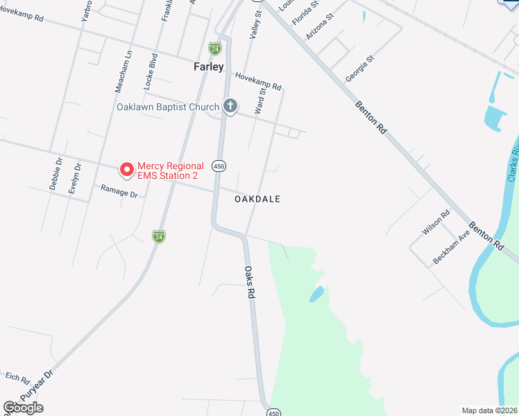 map of restaurants, bars, coffee shops, grocery stores, and more near 719-799 Milliken Rd in Paducah