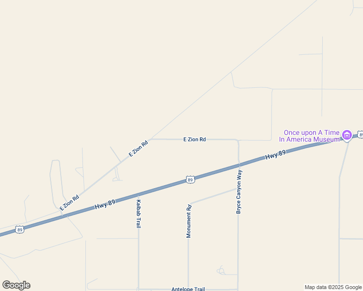 map of restaurants, bars, coffee shops, grocery stores, and more near 6178 East Zion Road in Kanab