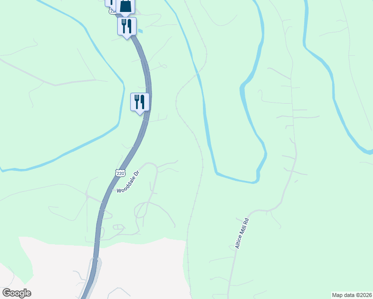 map of restaurants, bars, coffee shops, grocery stores, and more near 291 Wooddale Drive in Rocky Mount