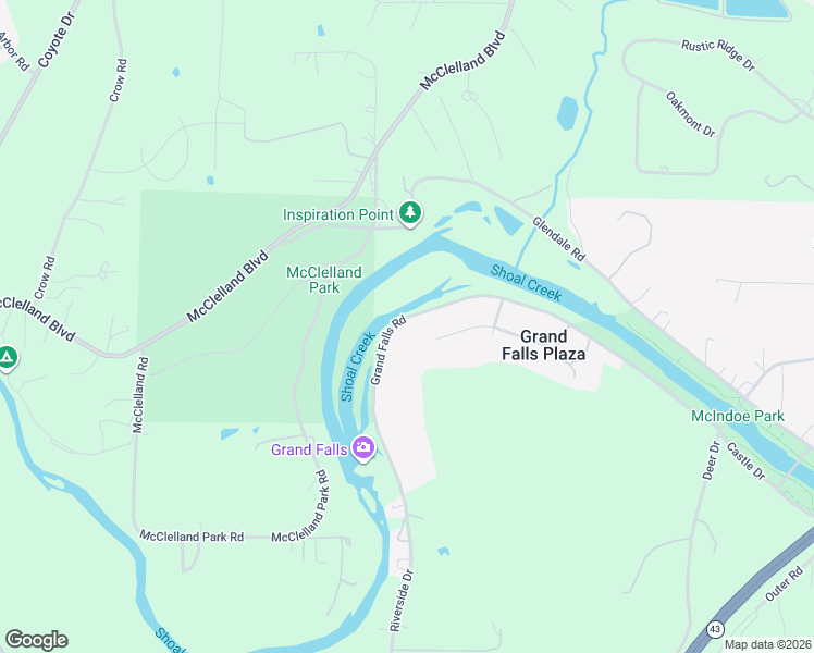 map of restaurants, bars, coffee shops, grocery stores, and more near 5601-5899 Riverside Dr in Joplin