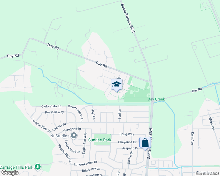 map of restaurants, bars, coffee shops, grocery stores, and more near 9850 Bobcat Court in Gilroy