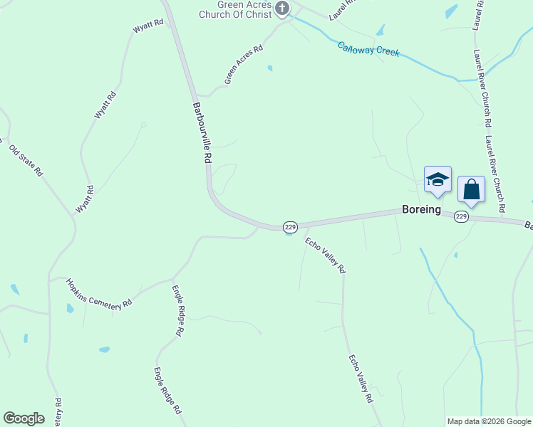 map of restaurants, bars, coffee shops, grocery stores, and more near 6248 Barbourville Road in London