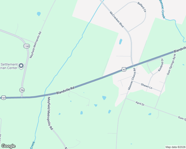 map of restaurants, bars, coffee shops, grocery stores, and more near 7401-7499 Blandville Road in Paducah