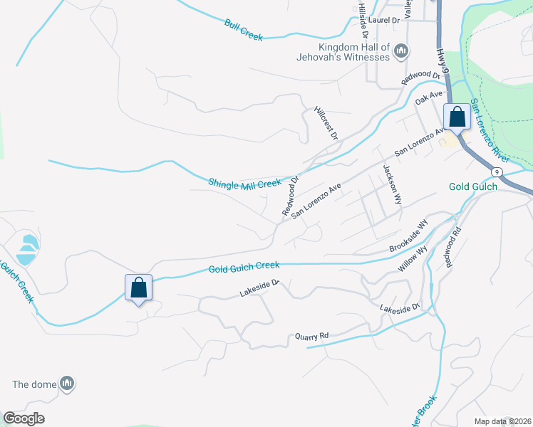 map of restaurants, bars, coffee shops, grocery stores, and more near 934 Ora Way in Felton