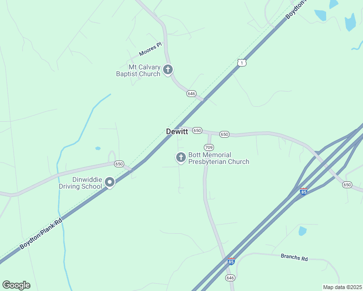 map of restaurants, bars, coffee shops, grocery stores, and more near 17101 McKenney Avenue in DeWitt