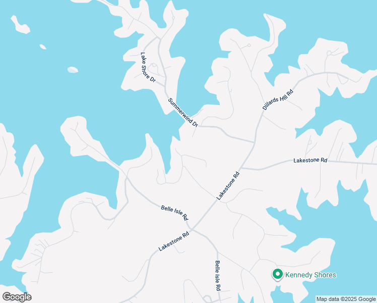 map of restaurants, bars, coffee shops, grocery stores, and more near 345 Lands End Circle in Union Hall
