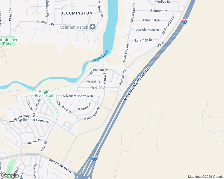 map of restaurants, bars, coffee shops, grocery stores, and more near 833 West 4100 South in St. George