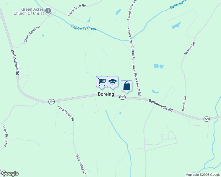 map of restaurants, bars, coffee shops, grocery stores, and more near 301 Campground School Road in London