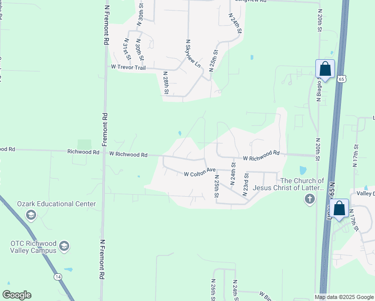 map of restaurants, bars, coffee shops, grocery stores, and more near 2009 Cedarwood Court in Ozark