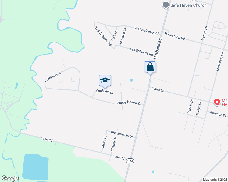 map of restaurants, bars, coffee shops, grocery stores, and more near 1701 Champ Drive North in Paducah