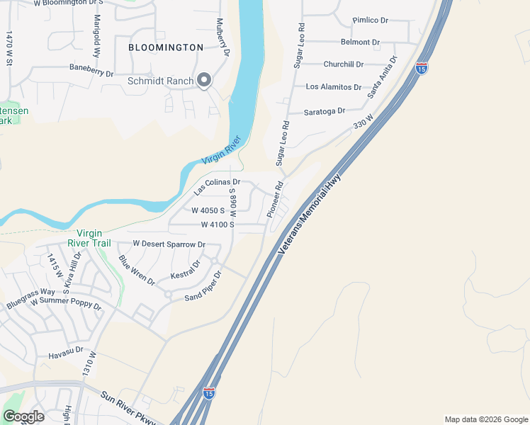 map of restaurants, bars, coffee shops, grocery stores, and more near 4045 Carisa Drive in St. George