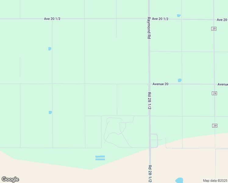 map of restaurants, bars, coffee shops, grocery stores, and more near Avenue 20 in Madera