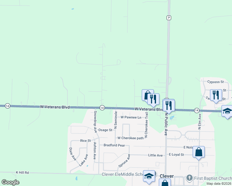 map of restaurants, bars, coffee shops, grocery stores, and more near Forgey in Billings