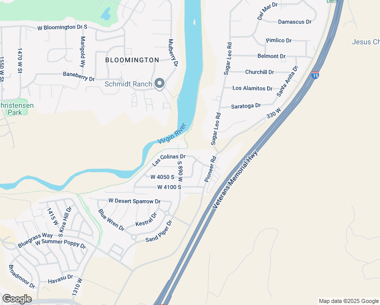 map of restaurants, bars, coffee shops, grocery stores, and more near 844 Las Colinas Drive in St. George