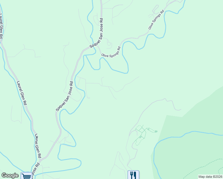 map of restaurants, bars, coffee shops, grocery stores, and more near 4760 Soquel Creek Road in Soquel
