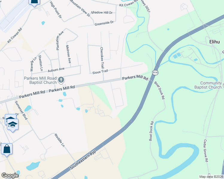 map of restaurants, bars, coffee shops, grocery stores, and more near 1035 Hunters Run Rd in Somerset