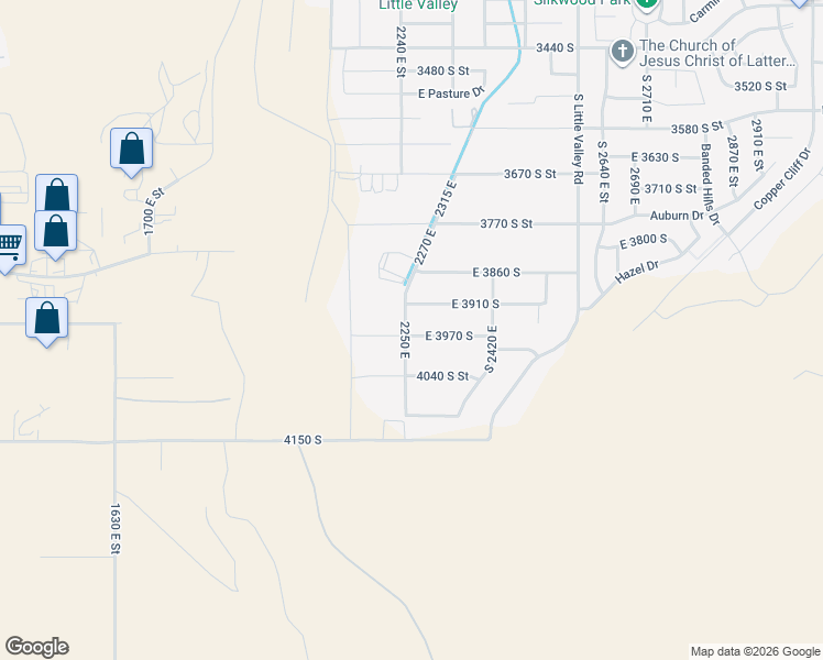 map of restaurants, bars, coffee shops, grocery stores, and more near in St. George