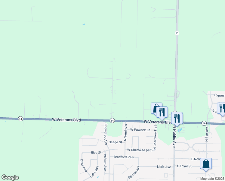 map of restaurants, bars, coffee shops, grocery stores, and more near Forgey in Billings