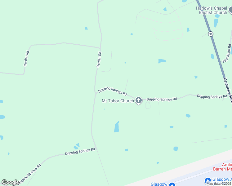 map of restaurants, bars, coffee shops, grocery stores, and more near 911-1099 Dripping Springs Road in Glasgow