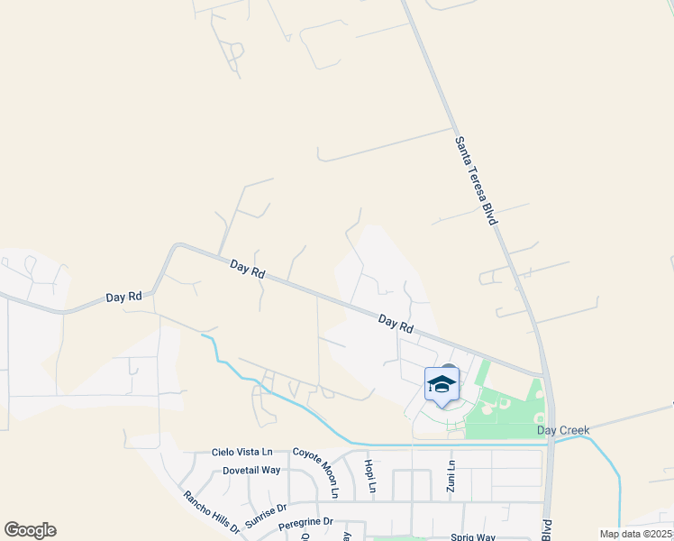 map of restaurants, bars, coffee shops, grocery stores, and more near 1125 Day Road in Gilroy