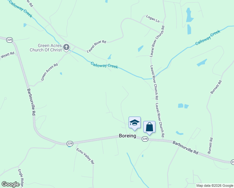 map of restaurants, bars, coffee shops, grocery stores, and more near 301 Campground School Road in London