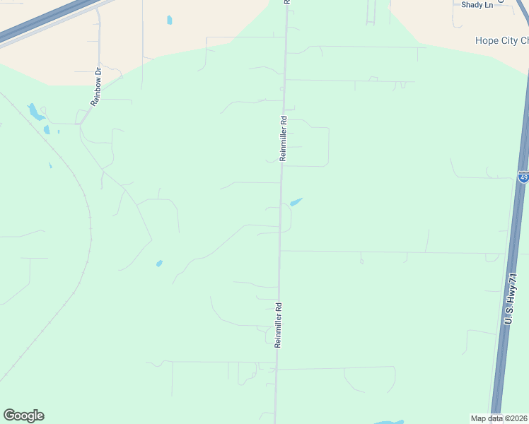 map of restaurants, bars, coffee shops, grocery stores, and more near 1822 Reinmiller Road in Joplin