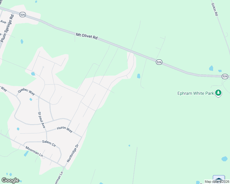 map of restaurants, bars, coffee shops, grocery stores, and more near J B Pruett Rd in Bowling Green