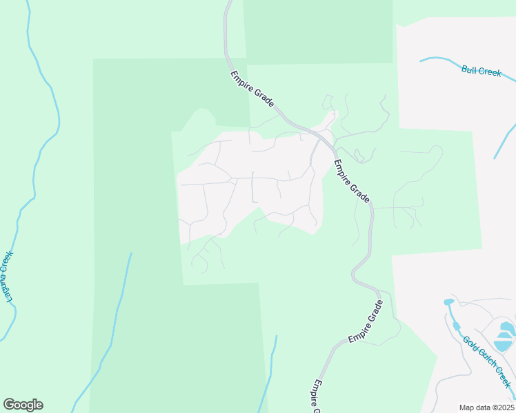 map of restaurants, bars, coffee shops, grocery stores, and more near 313 Pineridge Road in Bonny Doon