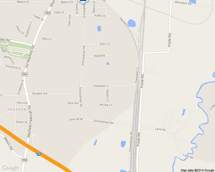 map of restaurants, bars, coffee shops, grocery stores, and more near 4499 Harper Lane in Paducah
