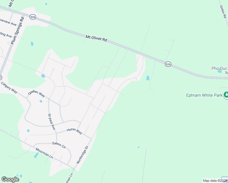 map of restaurants, bars, coffee shops, grocery stores, and more near J B Pruett Rd in Bowling Green