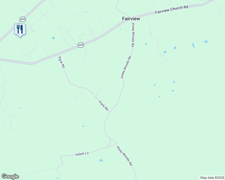 map of restaurants, bars, coffee shops, grocery stores, and more near 4791 Piney Woods Road in Riner