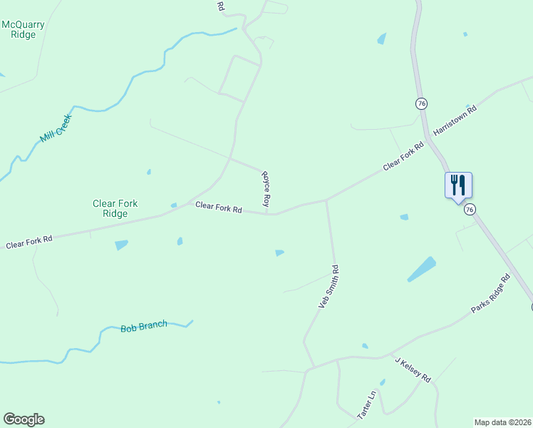 map of restaurants, bars, coffee shops, grocery stores, and more near 748 Clear Fork Road in Russell Springs