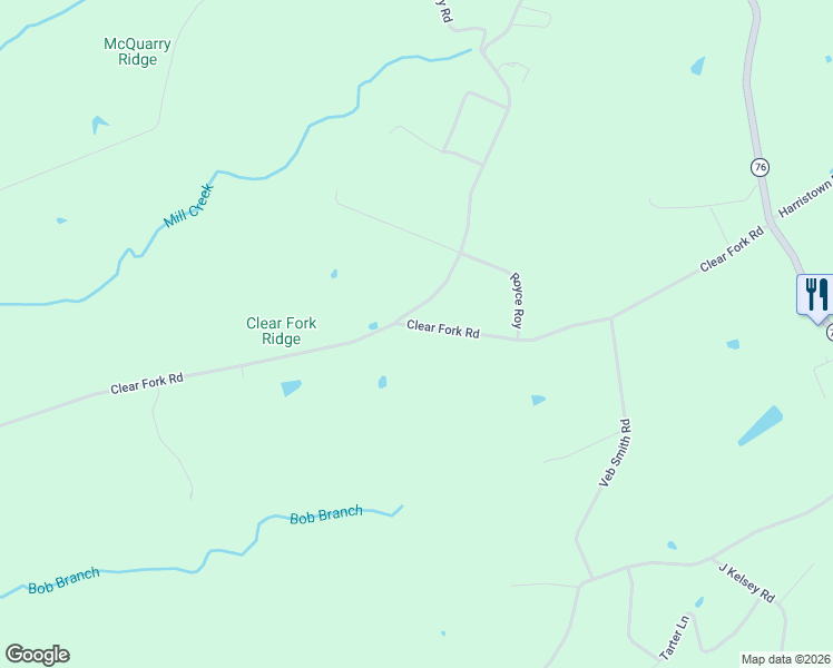 map of restaurants, bars, coffee shops, grocery stores, and more near 811 Clear Fork Road in Russell Springs