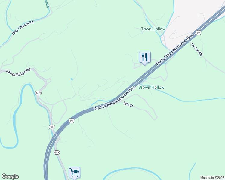 map of restaurants, bars, coffee shops, grocery stores, and more near 235 Maple Leaf Drive in Cedar Bluff