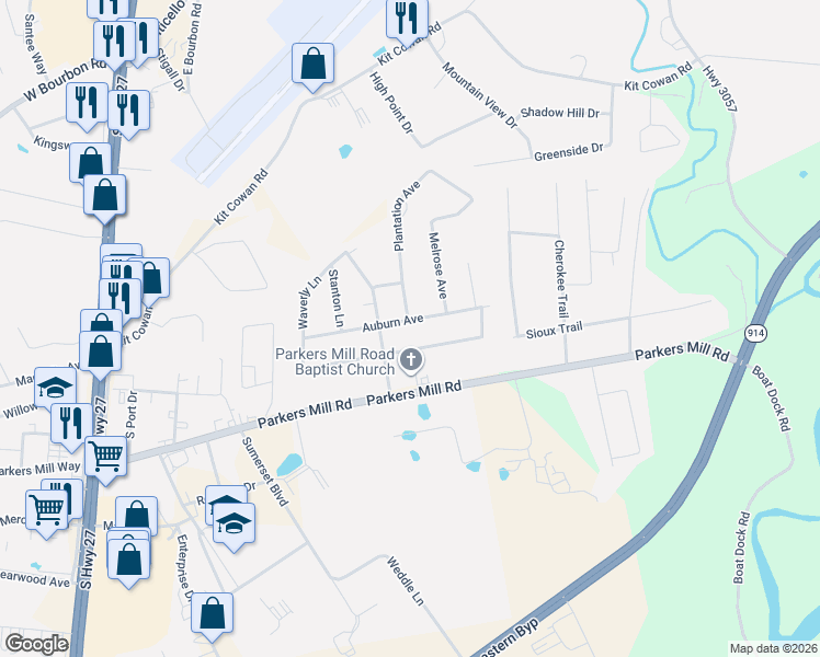 map of restaurants, bars, coffee shops, grocery stores, and more near 306 Colonial Avenue in Somerset