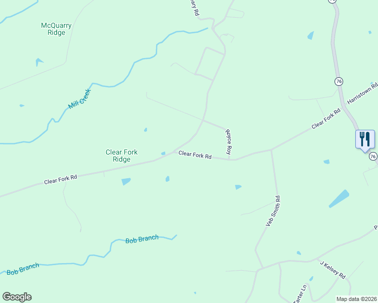 map of restaurants, bars, coffee shops, grocery stores, and more near 811-1799 Clearfork Road in Russell Springs