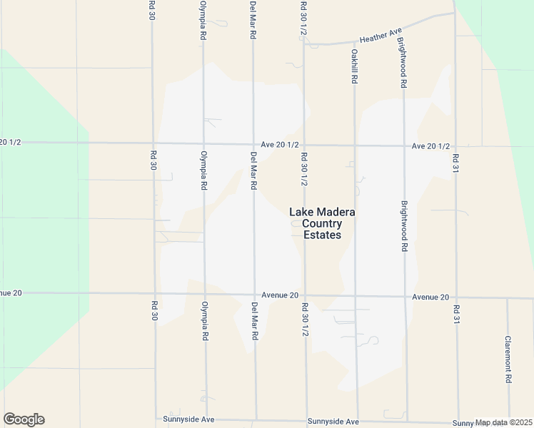 map of restaurants, bars, coffee shops, grocery stores, and more near 20269 Del Mar Road in Madera