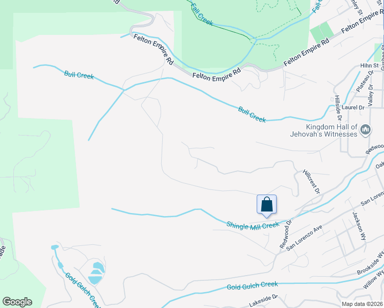 map of restaurants, bars, coffee shops, grocery stores, and more near 1350 Lost Acre Drive in Felton