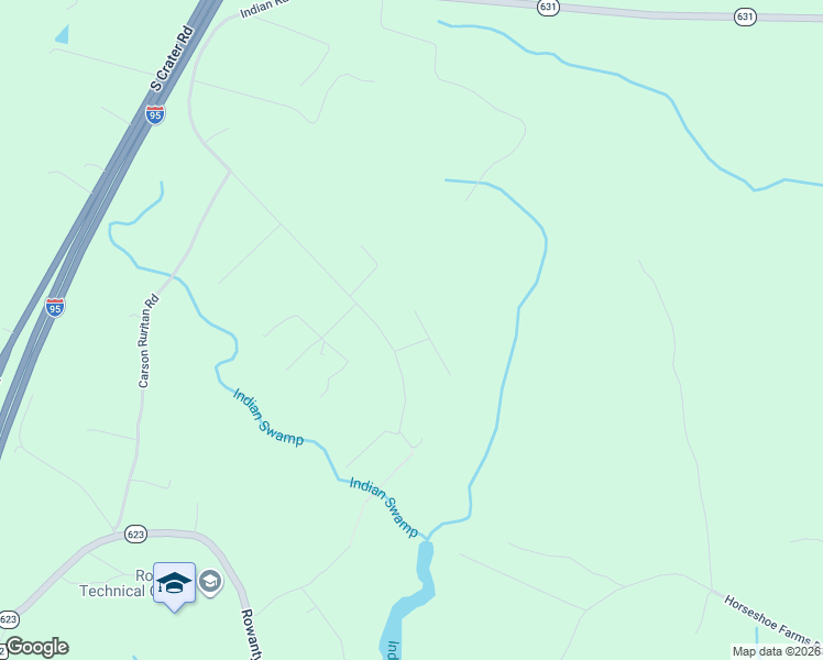 map of restaurants, bars, coffee shops, grocery stores, and more near 19423 Indian Road in Petersburg