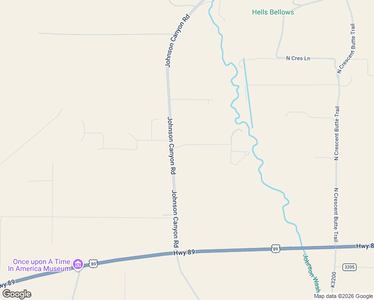 map of restaurants, bars, coffee shops, grocery stores, and more near 7246 East Sunflower Lane in Kanab