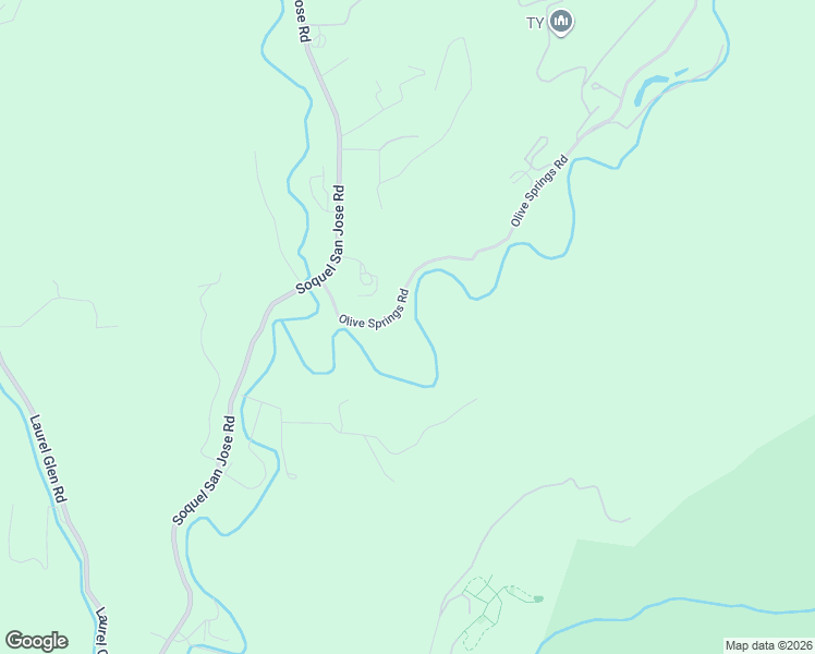 map of restaurants, bars, coffee shops, grocery stores, and more near 158 Olive Springs Road in Soquel