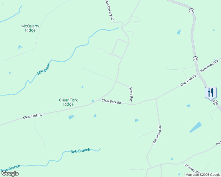 map of restaurants, bars, coffee shops, grocery stores, and more near 1031 Old Eli Mc Queary Road in Russell Springs