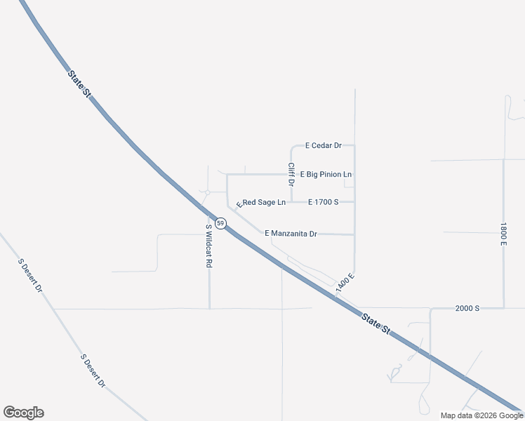 map of restaurants, bars, coffee shops, grocery stores, and more near 1152 East Red Sage Lane in Apple Valley