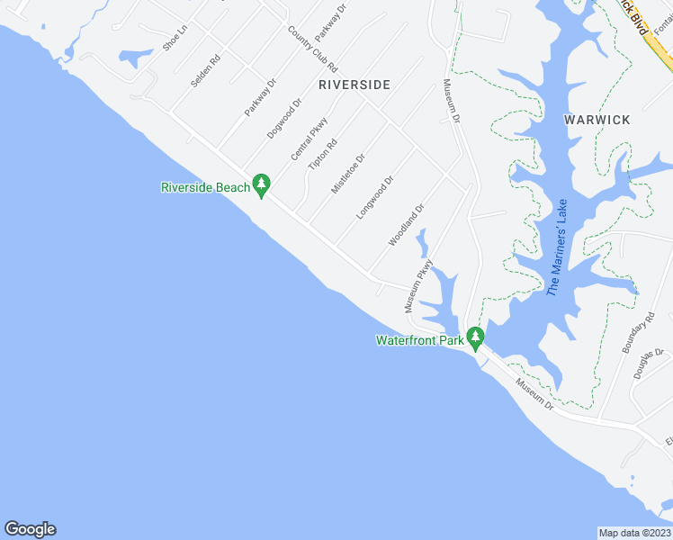 map of restaurants, bars, coffee shops, grocery stores, and more near 207 Riverside Drive in Newport News