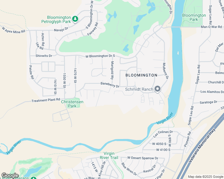 map of restaurants, bars, coffee shops, grocery stores, and more near 3721 Marigold Way in St. George